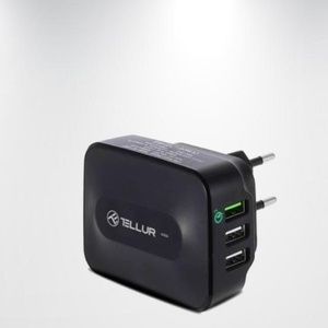 European 3 Ports USB Wall Charger With Quick Charge 3.0
